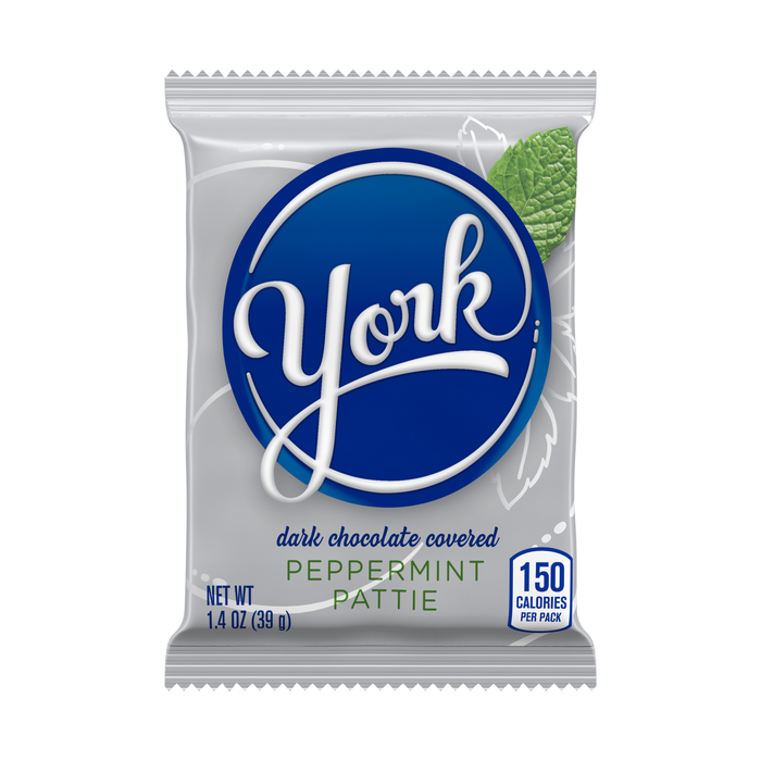 Image of YORK Peppermint Patties Standard Bar Packaging