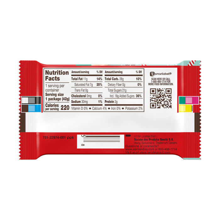 Image of KIT KAT® Peppermint Stick Flavored Wafers, Christmas Candy Bars, 1.5 oz (24 Count) Packaging