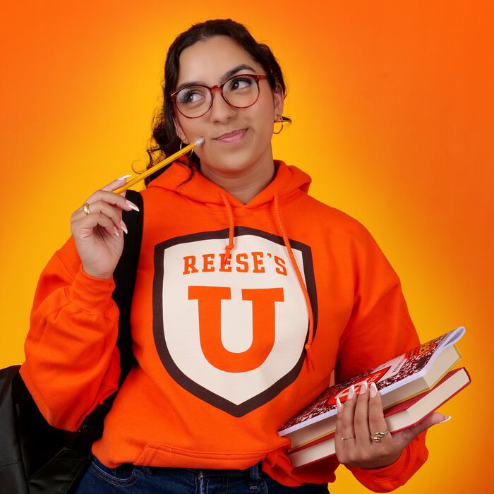 Image of REESE'S University Insignia Hoodie Sweatshirt Packaging