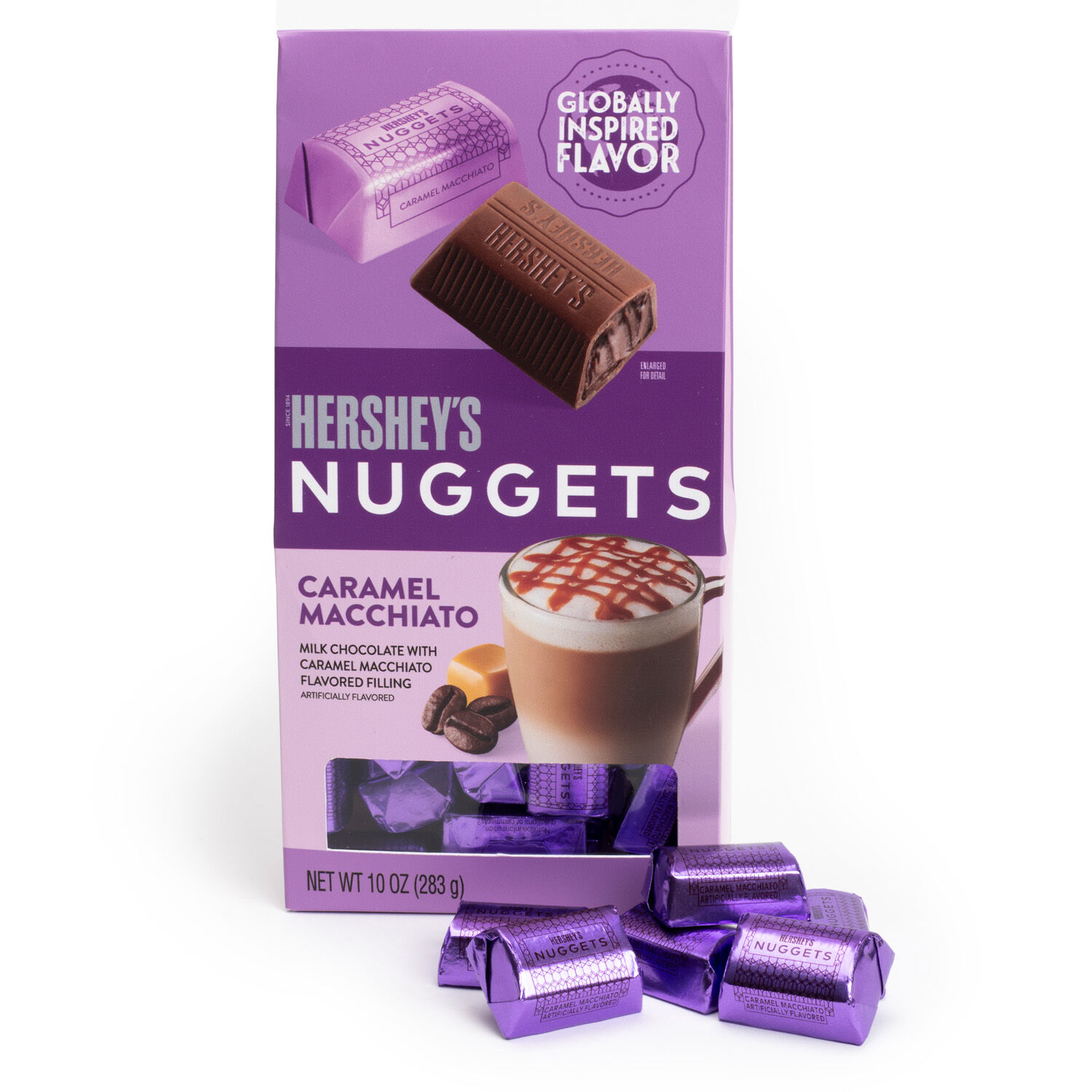 HERSHEY'S NUGGETS Caramel Macchiato Flavored Chocolates, 10oz Pouch