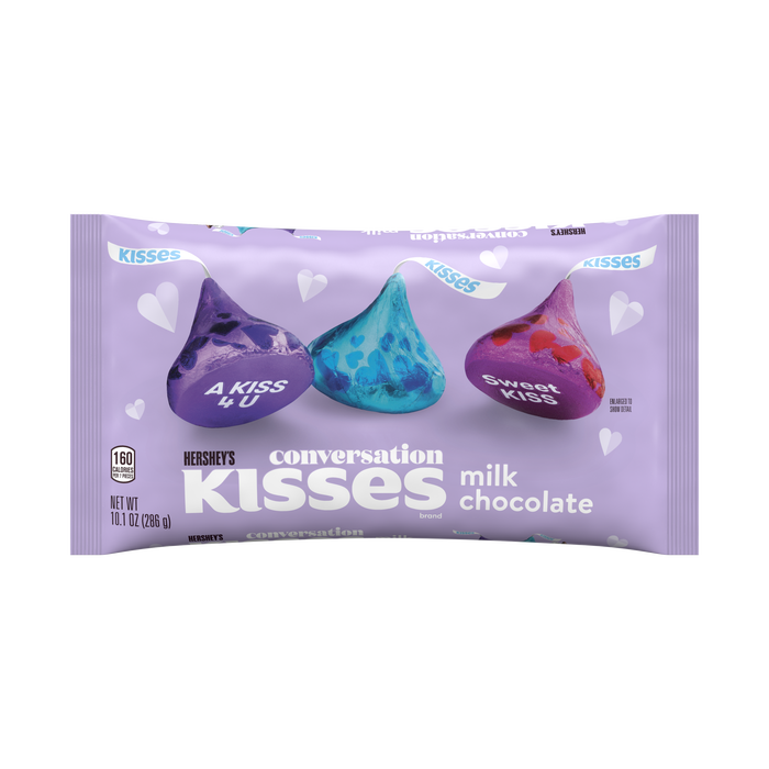 Image of Valentines KISSES Milk Chocolate Bag, 10.1 oz. bag Packaging