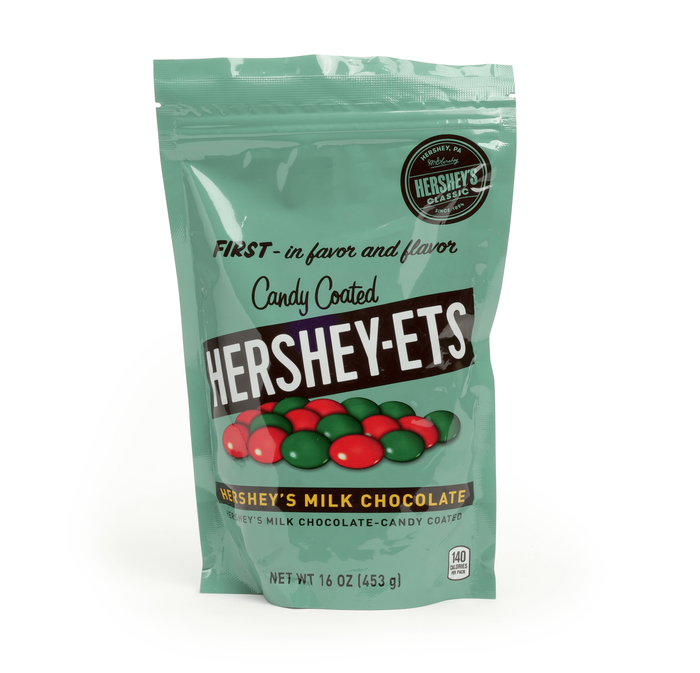 Image of HERSHEY-ETS Chocolate Holiday Candies, 16 oz. bag Packaging