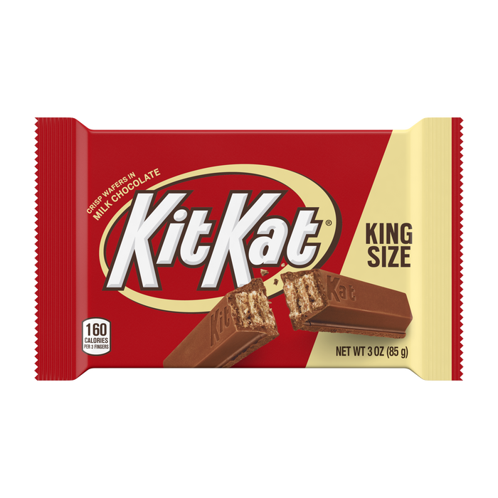 Image of KIT KAT® Milk Chocolate King Size Candy Bar, 3 oz Packaging