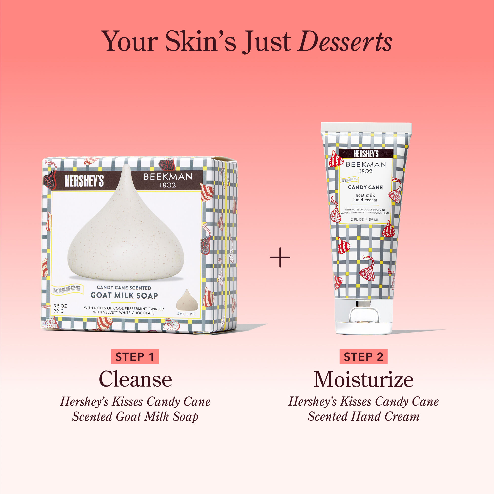 Limited-Edition Beekman 1802 x HERSHEY'S KISSES Candy Cane Hand