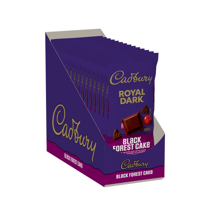 Image of CADBURY ROYAL DARK Black Forest Cake Chocolate Bar X-Large Bar, 3.5 oz Packaging