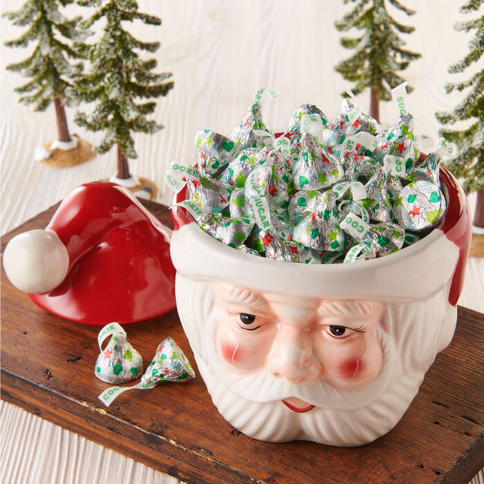 Image of HERSHEY'S KISSES Sugar Cookie Flavored, Christmas , Candy Bag, 8 oz Packaging
