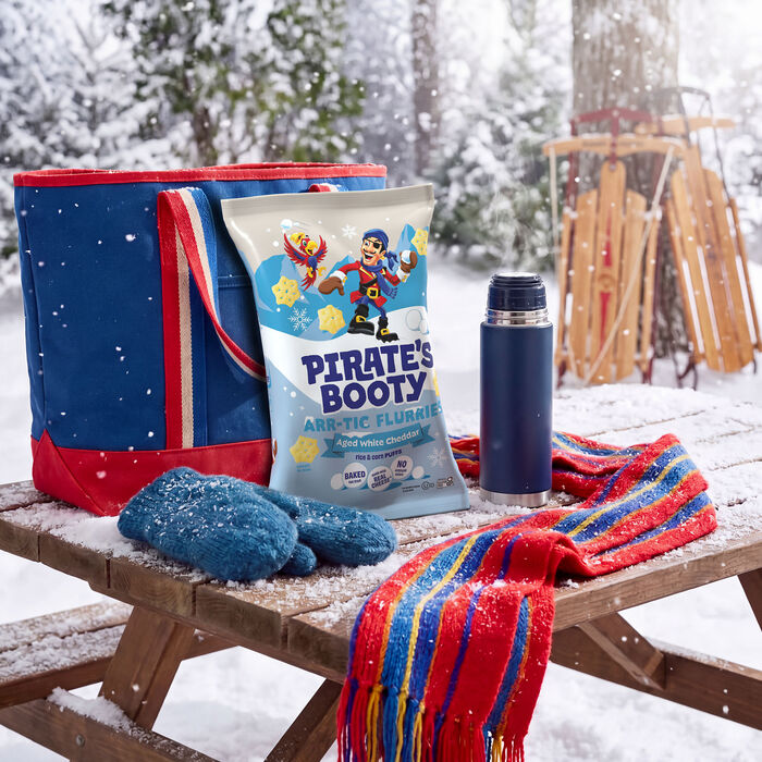 Image of PIRATE&rsquo;S BOOTY Aged White Cheddar Arr-tic Flurries (8oz)&nbsp; Packaging