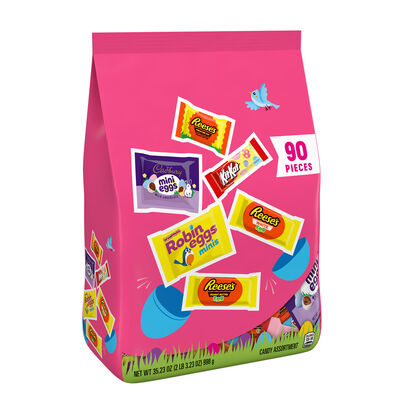 Hershey Assorted Candy, Easter Bulk Bag, 35.23 oz (90 Pieces)