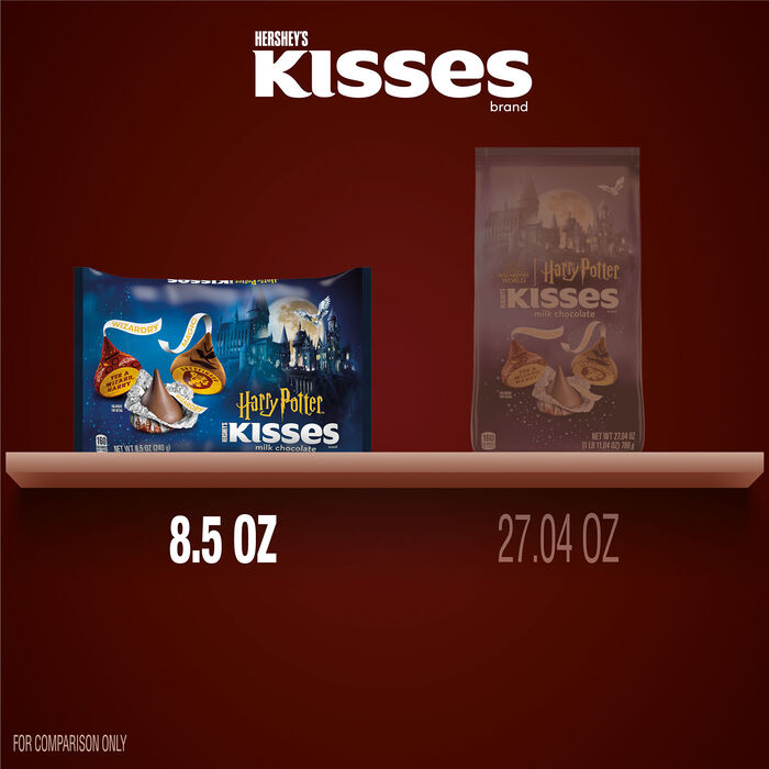 Image of HERSHEY'S KISSES Milk Chocolate Harry Potter, Halloween Candy Bag, 8.5 oz Packaging