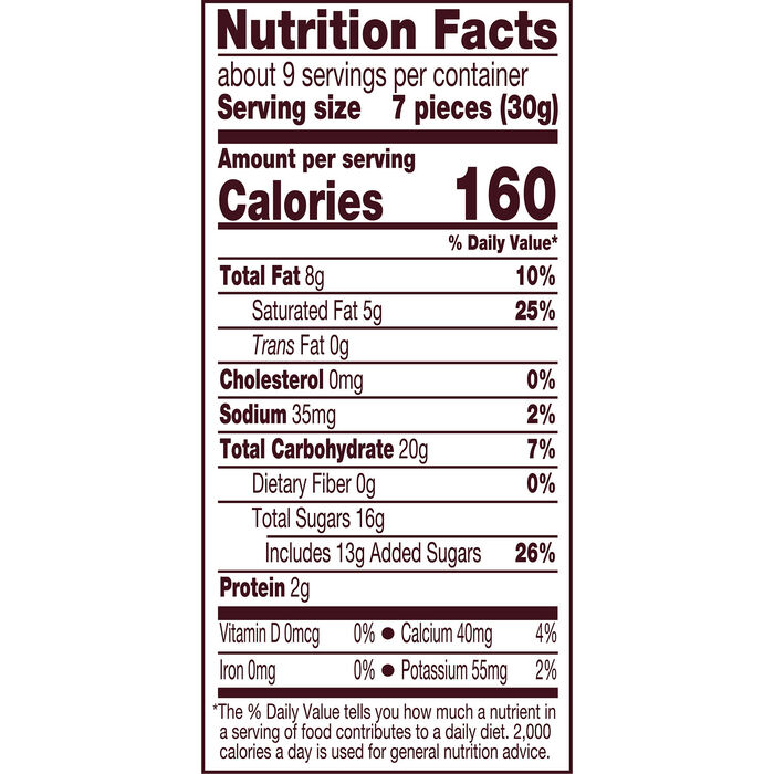 Image of HERSHEY'S KISSES Snickerdoodle Cookie Flavored Christmas Candy Bag, 9 oz Packaging