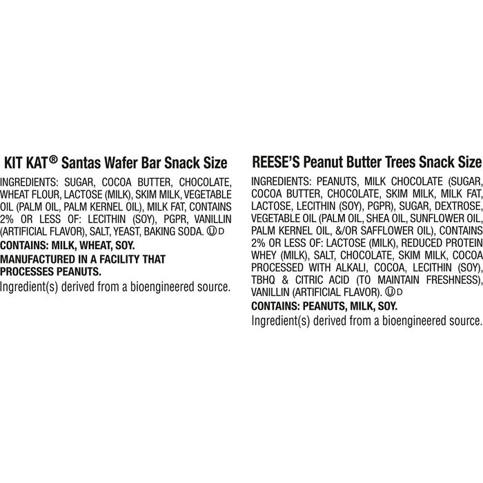 Image of KIT KAT® and REESE'S Milk Chocolate Snack Size Assorted Christmas Candy Bag, 18.45 oz Packaging