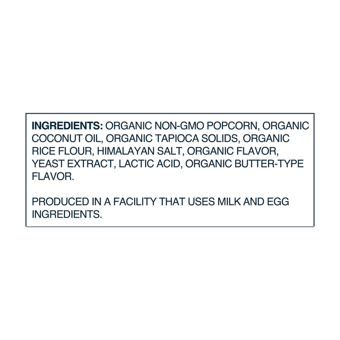 Image of LesserEvil Non-Dairy White Cheddar Popcorn 4.6oz Packaging