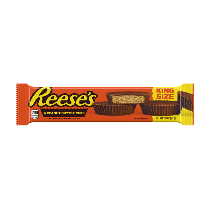 Image of REESE'S Milk Chocolate King Size Peanut Butter Cups, 2.8 oz Packaging