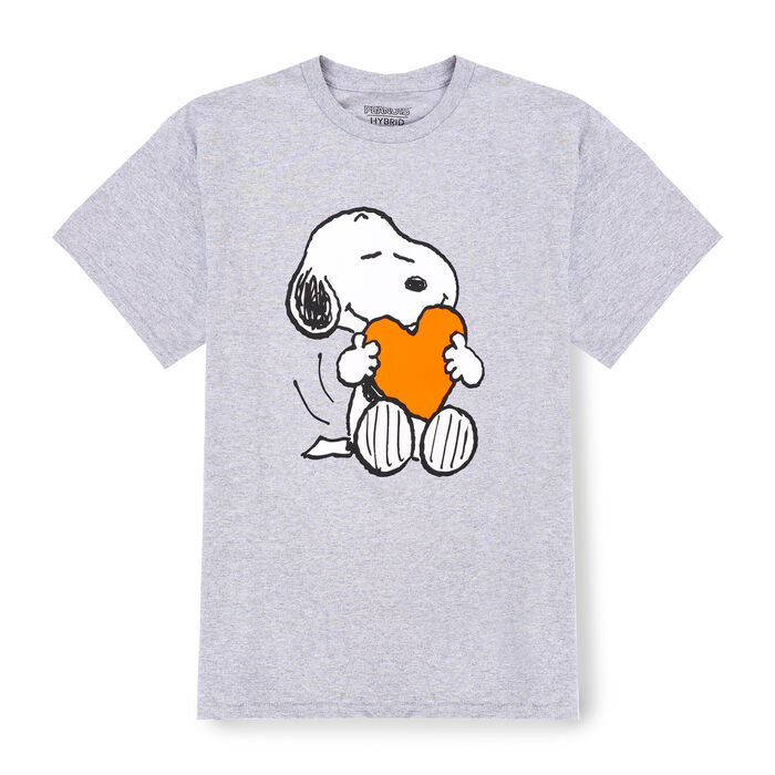 Image of Peanuts™ Valentine Snoopy Hugging Heart T-Shirt Packaging