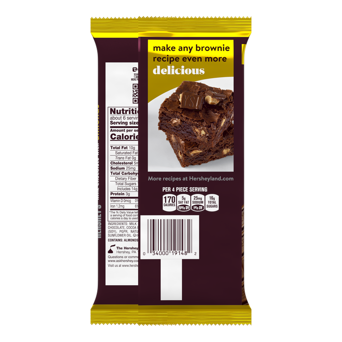 Image of HERSHEY'S Milk Chocolate With Almonds Giant Bar, 7.37 oz. Packaging