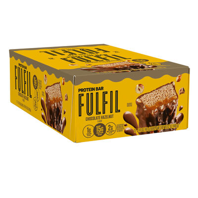 FULFIL Chocolate Hazelnut Flavored Protein Bars, 1.41 oz (12 Count)
