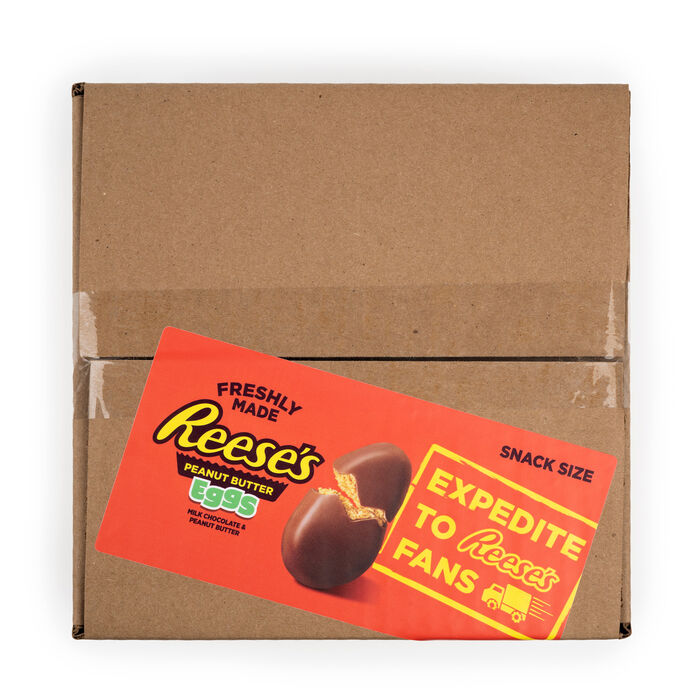 Image of Freshly Made REESE’S Peanut Butter Eggs 3LB Box Packaging