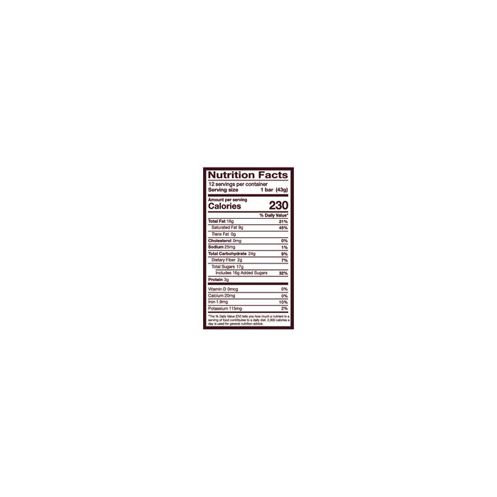 Image of HERSHEY'S Plant Based Oat Extra Creamy Milk Chocolate with Almond & Sea Salt Candy Bars, 1.55 oz (12 Count) Packaging