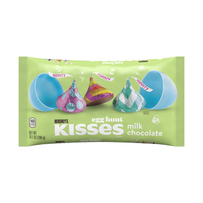 Easter HERSHEY'S Milk Chocolate KISSES Egg Hunt Foils Bag 10.1 oz.
