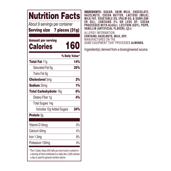 Image of HERSHEY'S KISSES Flavors of The World Hazelnut 10oz Pouch Packaging