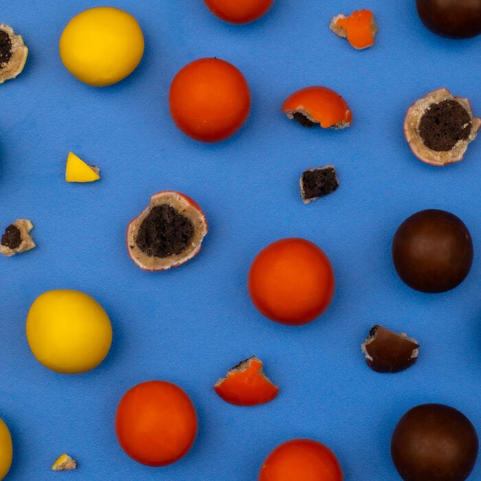 Image of REESE’S PIECES Chocolate Cookie Candy, 12 oz bag Packaging