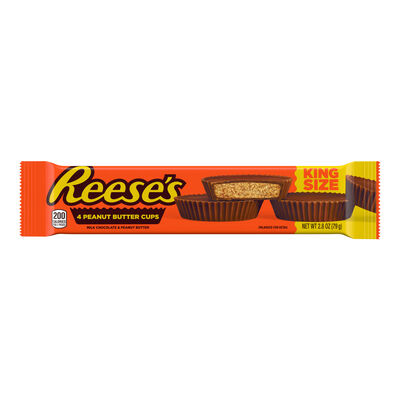 REESES Milk Chocolate Peanut Butter Cups King Size 2.8oz Candy Bar
