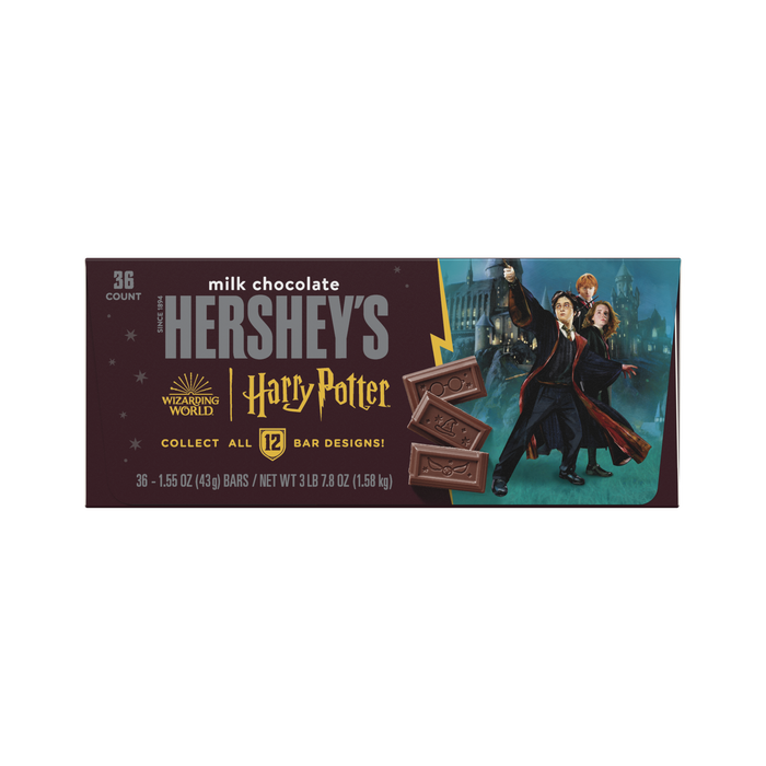 Image of HERSHEY'S Milk Chocolate Harry Potter™ Halloween Candy Bars, 1.55 oz (36 Count) Packaging