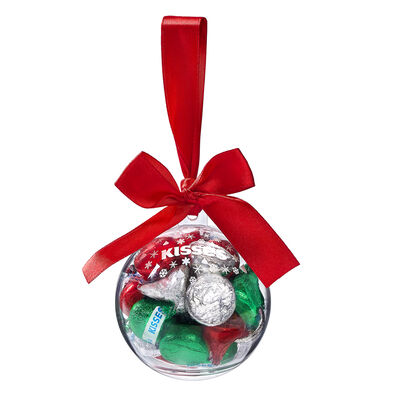 HERSHEY'S KISSES Milk Chocolate Candy-Filled Christmas Ornament