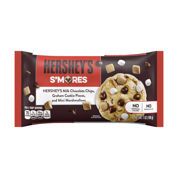 Image of HERSHEY'S S'MORES Baking Pieces Packaging