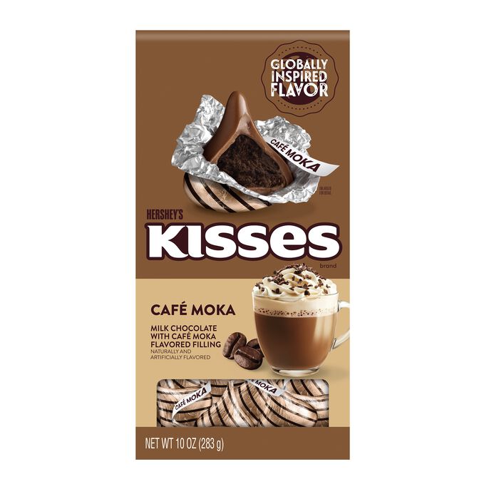 Image of HERSHEY'S KISSES Moka Flavored Kisses, 10oz Pouch Packaging