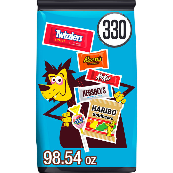 Image of Hershey Assorted, Halloween Candy Bulk Variety Bag, 98.54 oz (330 Pieces) Packaging
