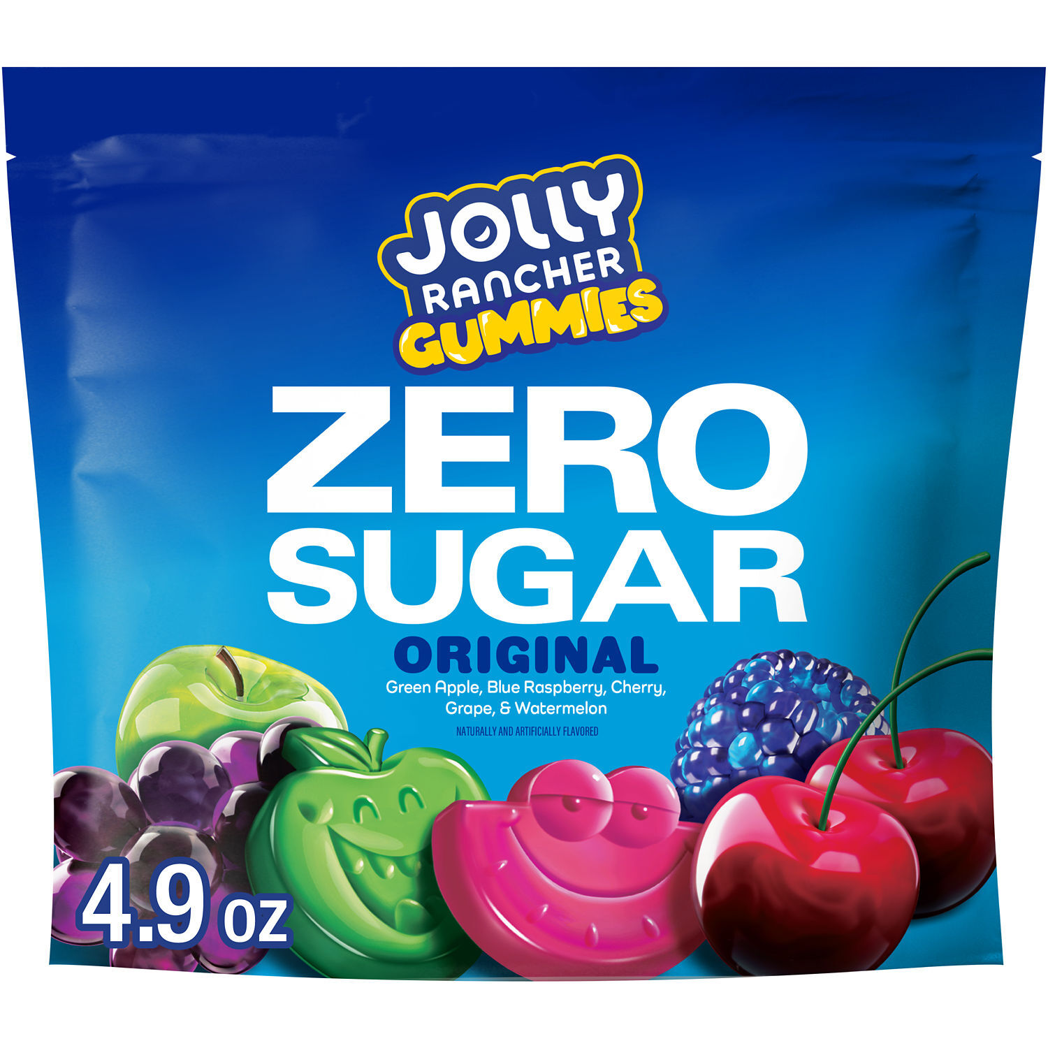 JOLLY RANCHER Gummies Zero Sugar Assorted Fruit Flavored Candy Bag