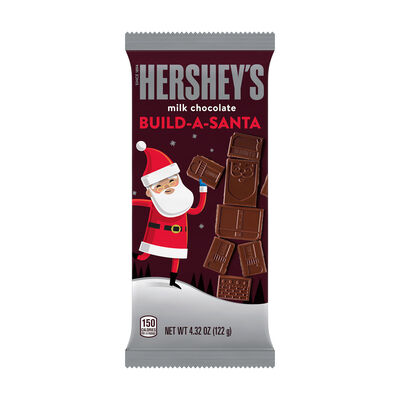 HERSHEY'S Build-A-Santa Milk Chocolate, Christmas , Candy Bar, 4.32 oz