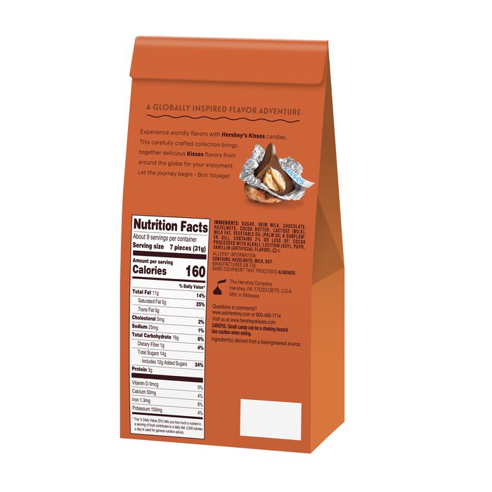 Image of HERSHEY'S KISSES Hazelnut Flavored Kisses, 10oz Pouch Packaging