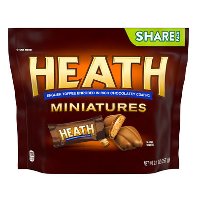 HEATH Miniatures Chocolatey English Toffee Candy Share Pack, 9.1 oz