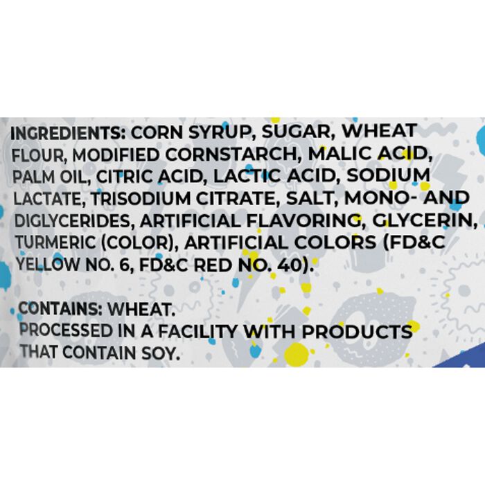 Image of Sour Strips BlueRazz Lemonade Bites Candy Bag, 6.35oz Packaging