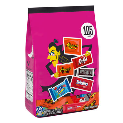 Hershey Assorted Halloween Candy Bulk Bag, 47.58 oz (105 Pieces)