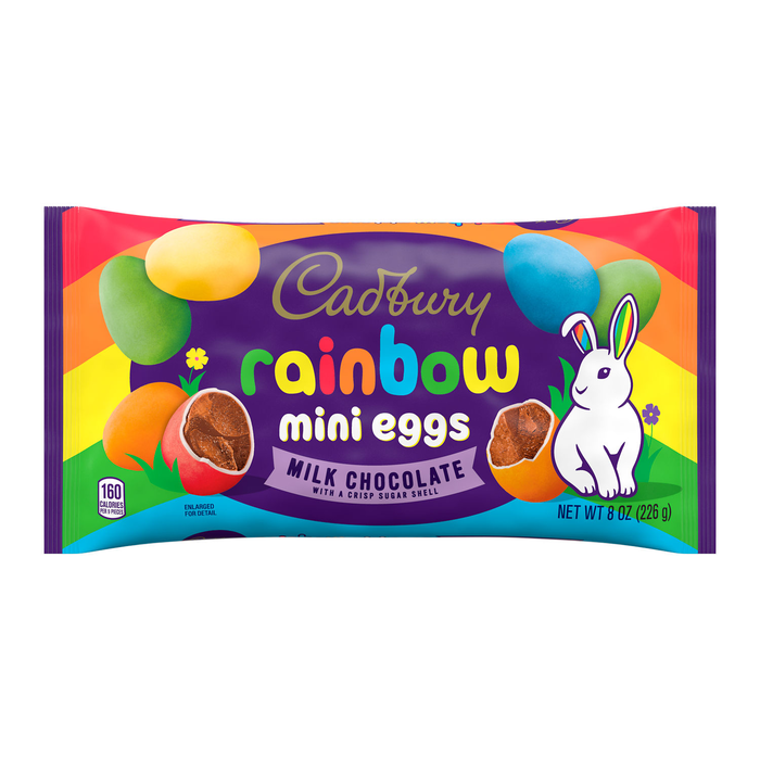 Image of Easter CADBURY Rainbow Eggs 8oz Packaging