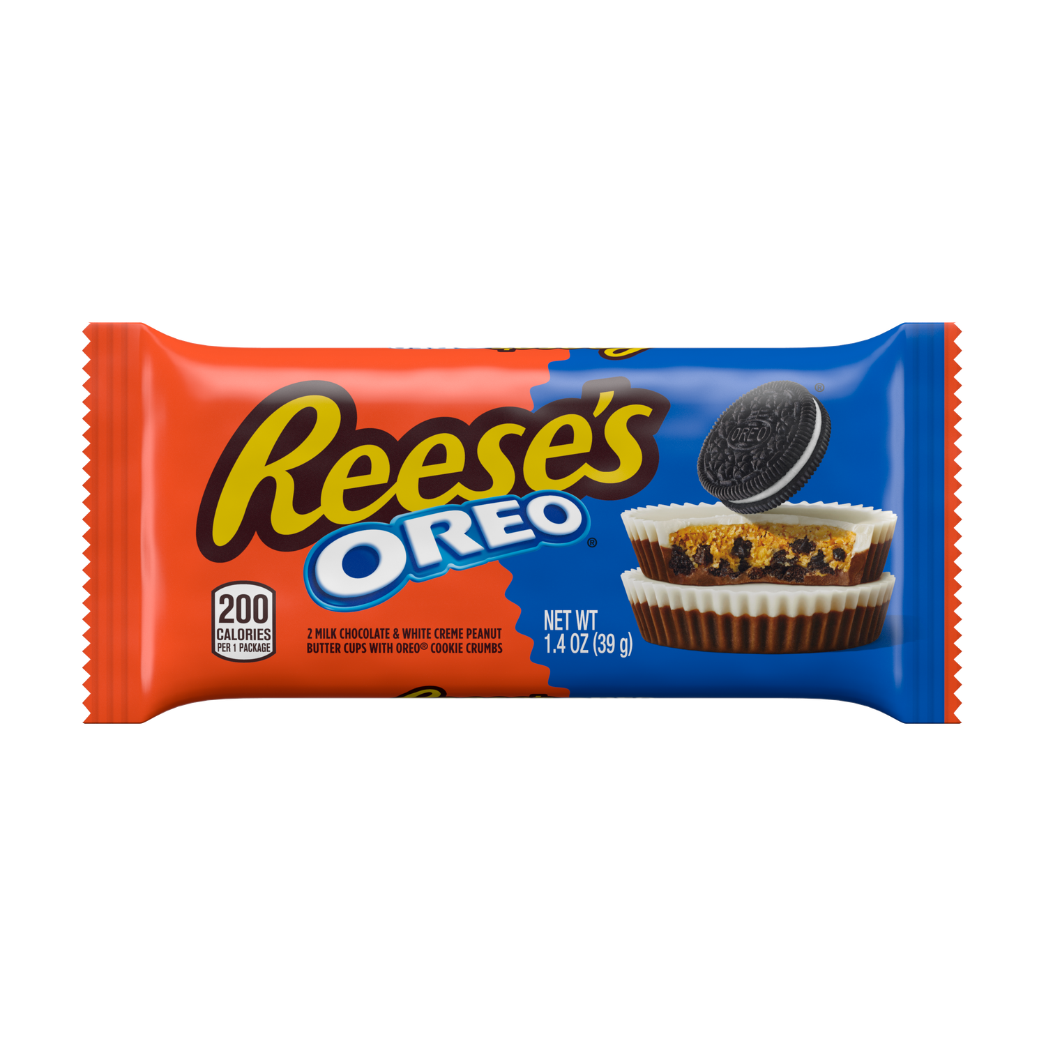 REESE'S OREO® Milk Chocolate and White Creme Peanut Butter Cups Candy ... REESE'S OREO® Milk Chocolate and White Creme Peanut Butter Cups Candy ...