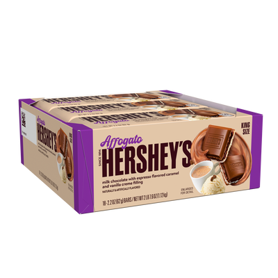 HERSHEY'S Affogato Flavored King Size Candy Bar, 2.2 oz (18 Count)