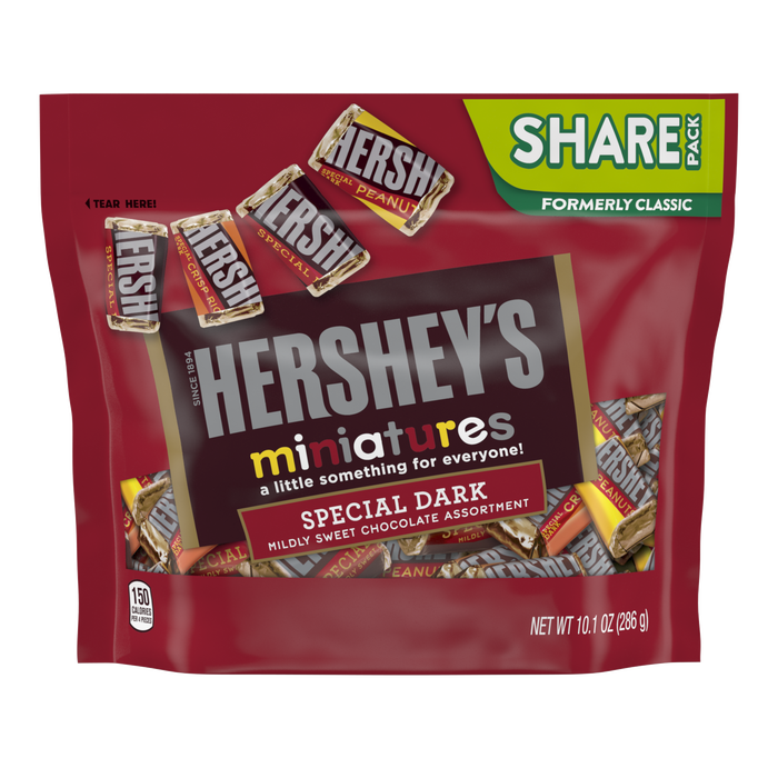 Image of HERSHEY'S SPECIAL DARK Miniatures, 10.1 oz. bag Packaging