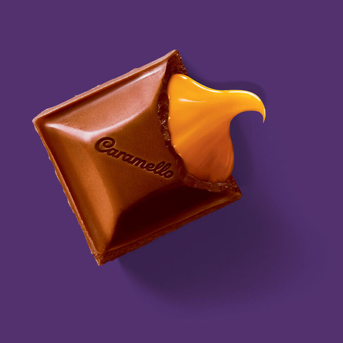 Image of CADBURY CARAMELLO Miniatures Milk Chocolate Caramel Candy Share Pack, 7.1 oz Packaging