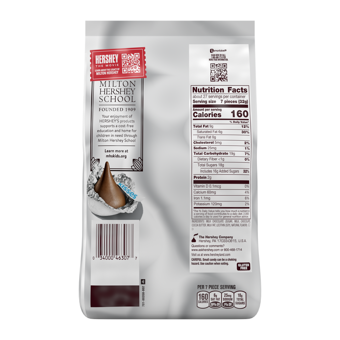 Image of Vintage-Inspired HERSHEY&rsquo;S KISSES Milk Chocolate Candy (30oz Party Bag) Packaging