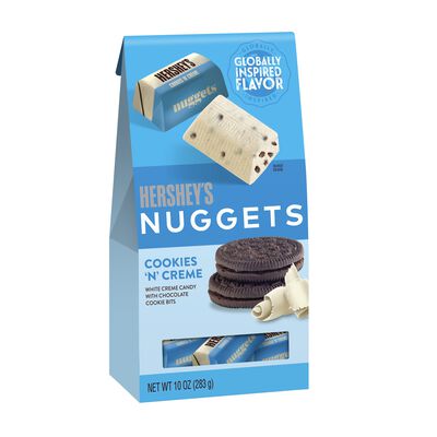 HERSHEY'S NUGGETS  Flavors of The World  Cookies N Cr&egrave;me Flavored Chocolates,  10oz Pouch