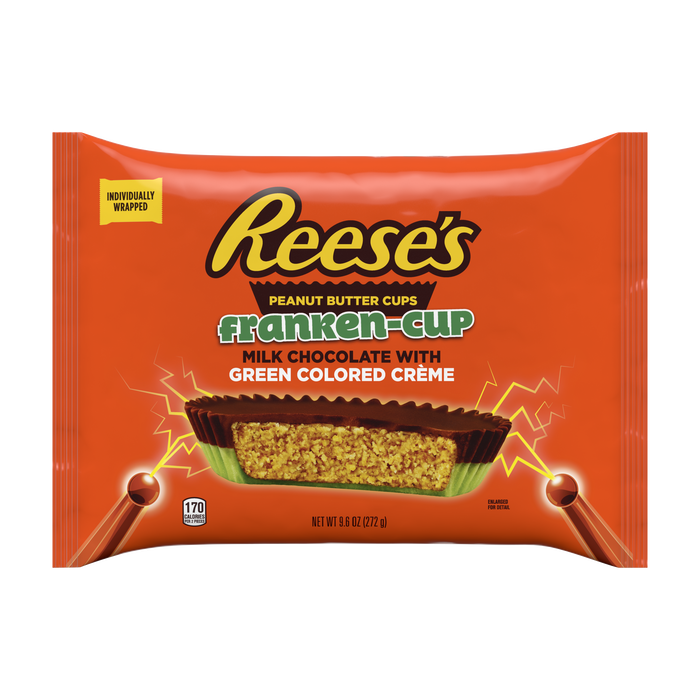 Image of REESE'S FRANKEN-CUP Peanut Butter Cups, 9.6 oz Packaging
