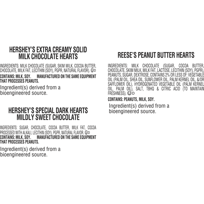 Image of Valentines Hershey's and Reese's Heart Assortment 15 oz. bag Packaging