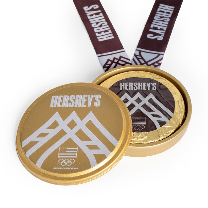 Image of Hershey&rsquo;s Team USA Chocolate Medal Tin (Olympics) Packaging