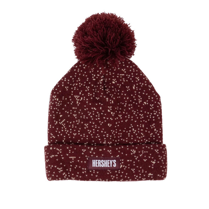 Image of HERSHEY'S Branded Knit Pom Beanie Hat Packaging