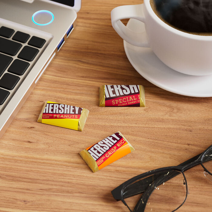 Image of HERSHEY'S SPECIAL DARK Miniatures Assorted Chocolate Candy Share Pack, 9 oz Packaging