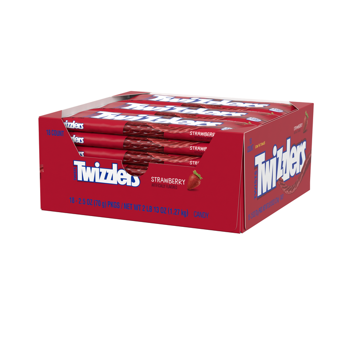 TWIZZLERS Strawberry Twists Standard Size 2.5oz Candy Bar